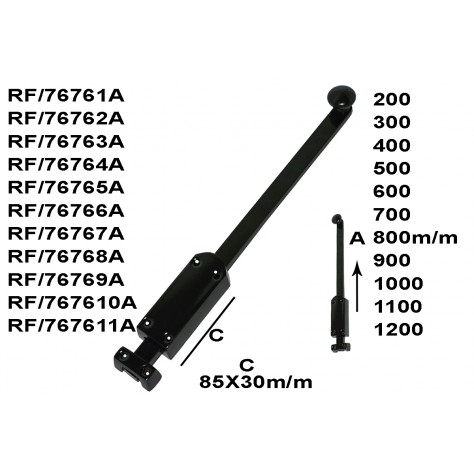 Pasador 85x30M/M Negro Epoxi